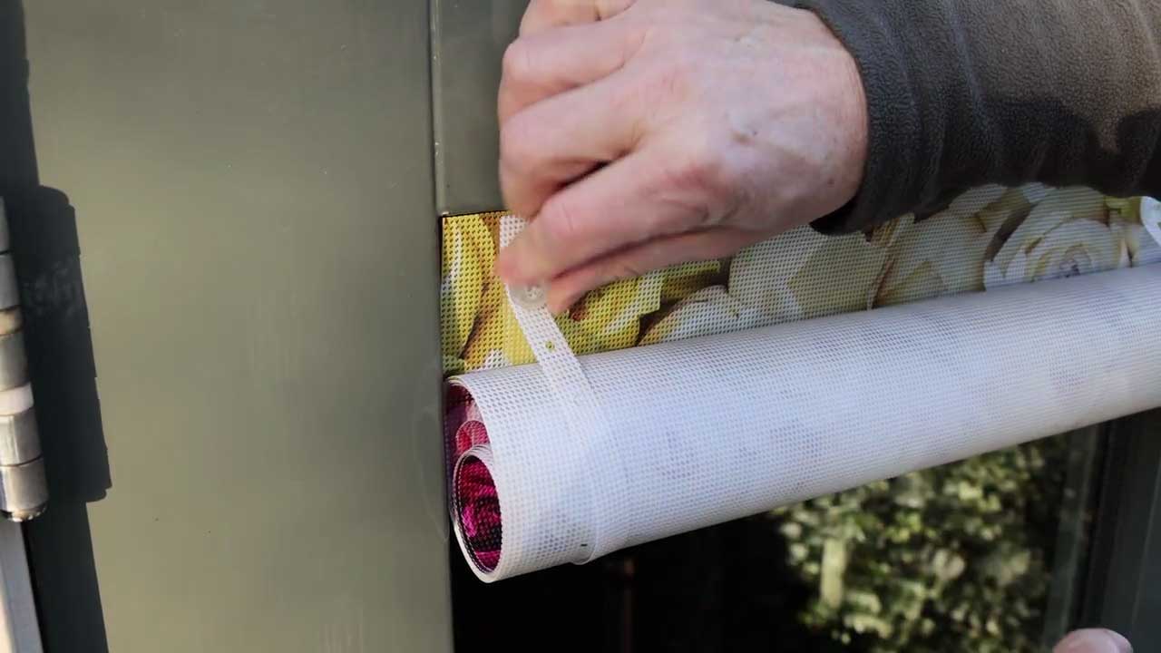 Aufrollbänder für Fenstertuch